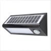 Aplique Led Solar Negro Sensor 27cm 8w