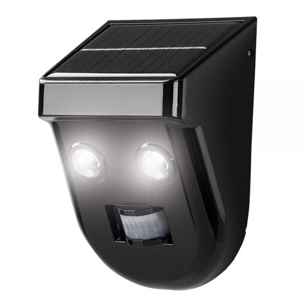 Aplique Led Solar Negro Sensor 16cm 6w