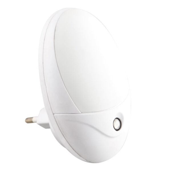 Luz Led Nocturna Oval. Sensor L/Fria 1w