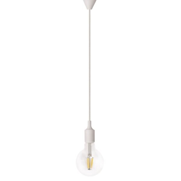 Kit Colgante Silicona E27 Blanco