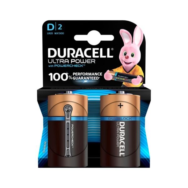 Pila Duracell Ultra Power Lr20-D Bl.2