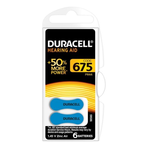 Pila Duracell Audifono Da675 Bl.6